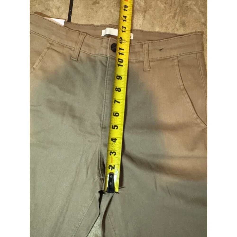 Ella Moss Womens Pants Brown Cropped Wide Leg Pockets High-Rise Belt Loops Sz 6 - Picture 13 of 16